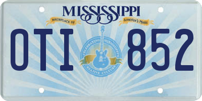 MS license plate OTI852