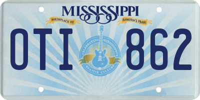 MS license plate OTI862