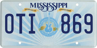 MS license plate OTI869
