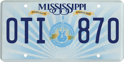 MS license plate OTI870