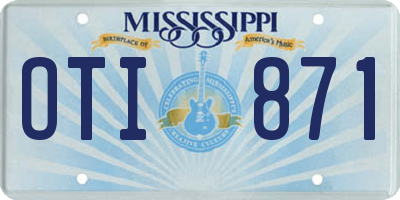 MS license plate OTI871