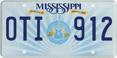 MS license plate OTI912