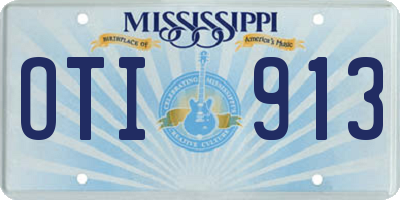 MS license plate OTI913