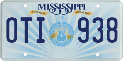MS license plate OTI938