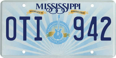 MS license plate OTI942