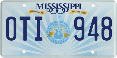 MS license plate OTI948