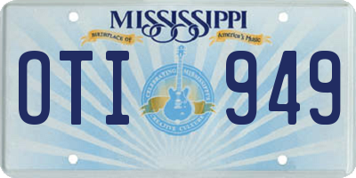 MS license plate OTI949