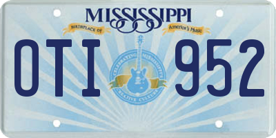 MS license plate OTI952