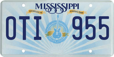 MS license plate OTI955