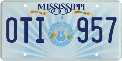 MS license plate OTI957
