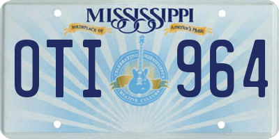 MS license plate OTI964
