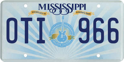 MS license plate OTI966