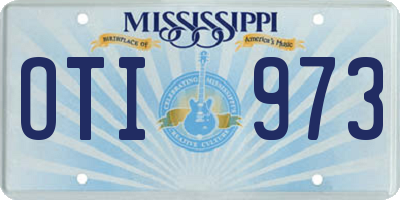 MS license plate OTI973