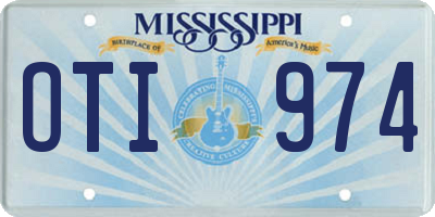 MS license plate OTI974