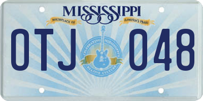 MS license plate OTJ048