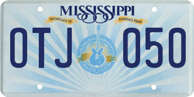 MS license plate OTJ050