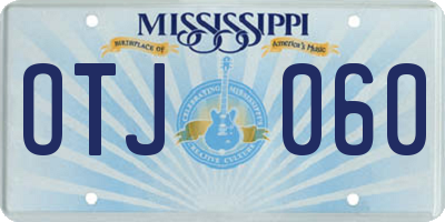 MS license plate OTJ060