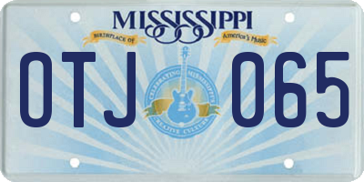 MS license plate OTJ065