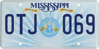 MS license plate OTJ069
