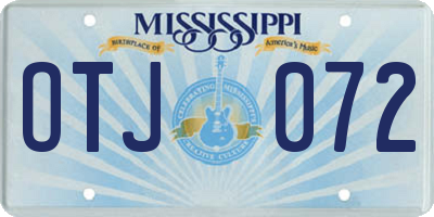 MS license plate OTJ072