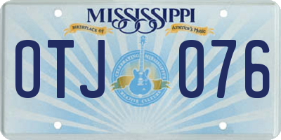 MS license plate OTJ076