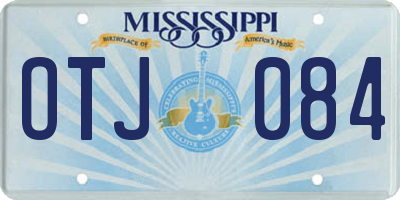MS license plate OTJ084
