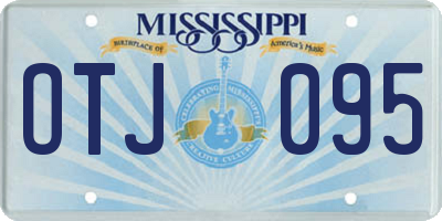 MS license plate OTJ095