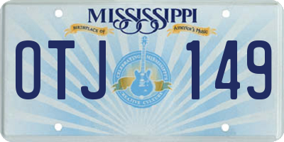 MS license plate OTJ149