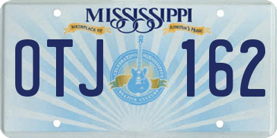 MS license plate OTJ162