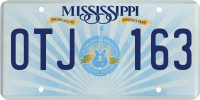 MS license plate OTJ163