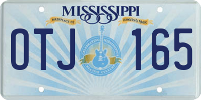MS license plate OTJ165