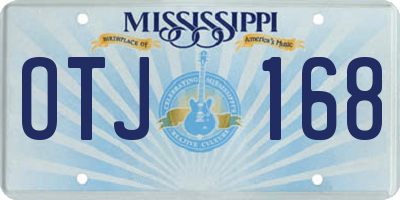 MS license plate OTJ168