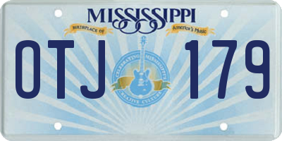 MS license plate OTJ179