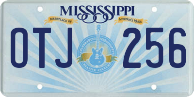MS license plate OTJ256