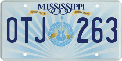 MS license plate OTJ263