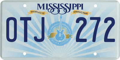 MS license plate OTJ272