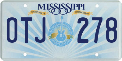 MS license plate OTJ278