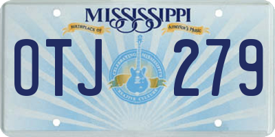 MS license plate OTJ279