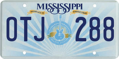 MS license plate OTJ288