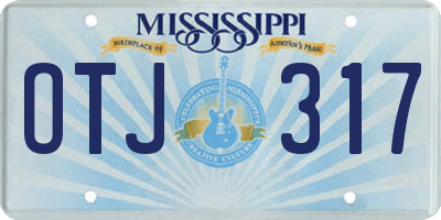 MS license plate OTJ317