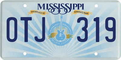 MS license plate OTJ319