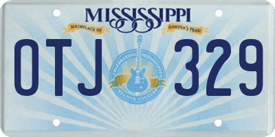 MS license plate OTJ329