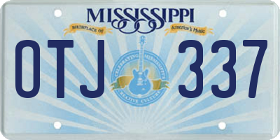 MS license plate OTJ337