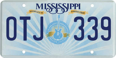 MS license plate OTJ339
