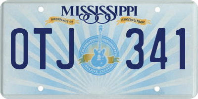 MS license plate OTJ341