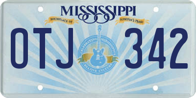 MS license plate OTJ342