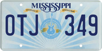 MS license plate OTJ349