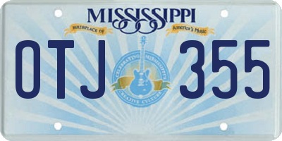 MS license plate OTJ355