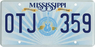 MS license plate OTJ359