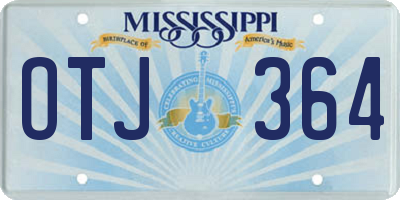 MS license plate OTJ364